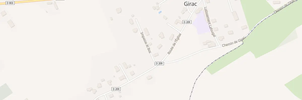 Plan du 5183F Al Bos à Girac