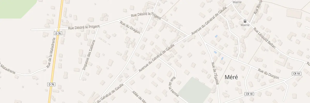 Plan du 20B Rue du General de Gaulle à Méré