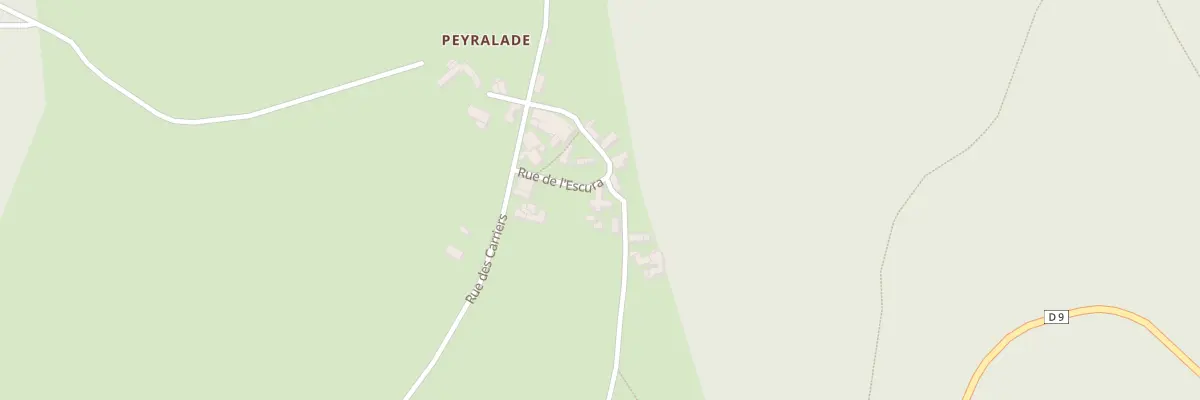 Plan du 5009 Peyralade à Roussayrolles