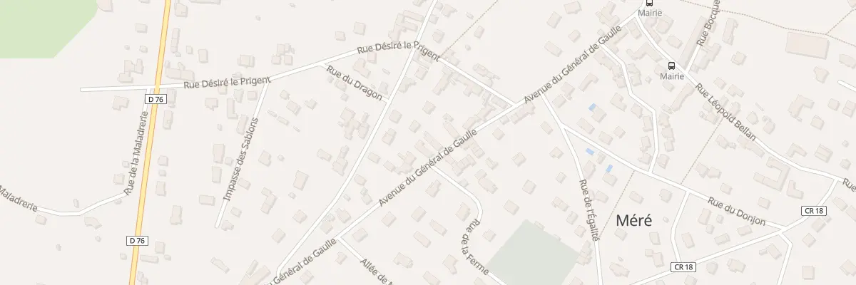 Plan du 20 Rue du General de Gaulle à Méré