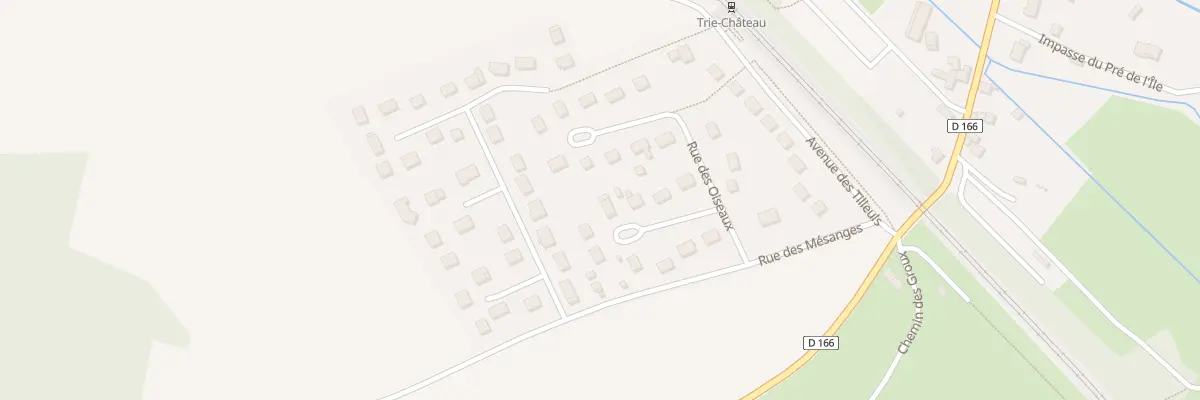 Plan du 8 Rue des Rossignols à Trie-Château