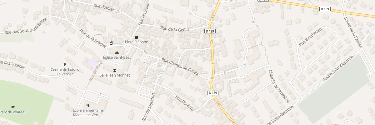 Plan du 4 Rue Charles de Gaulle à Épône