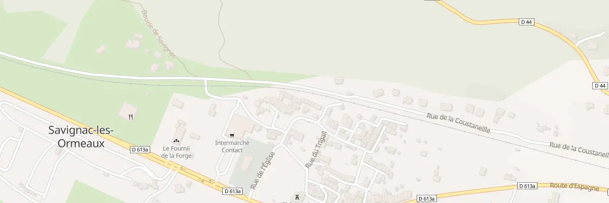 Plan du 13 Rue Qua d’En Bas à Savignac-les-Ormeaux