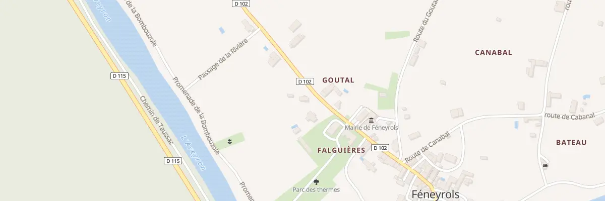 Plan du 5156 Falguieres à Féneyrols