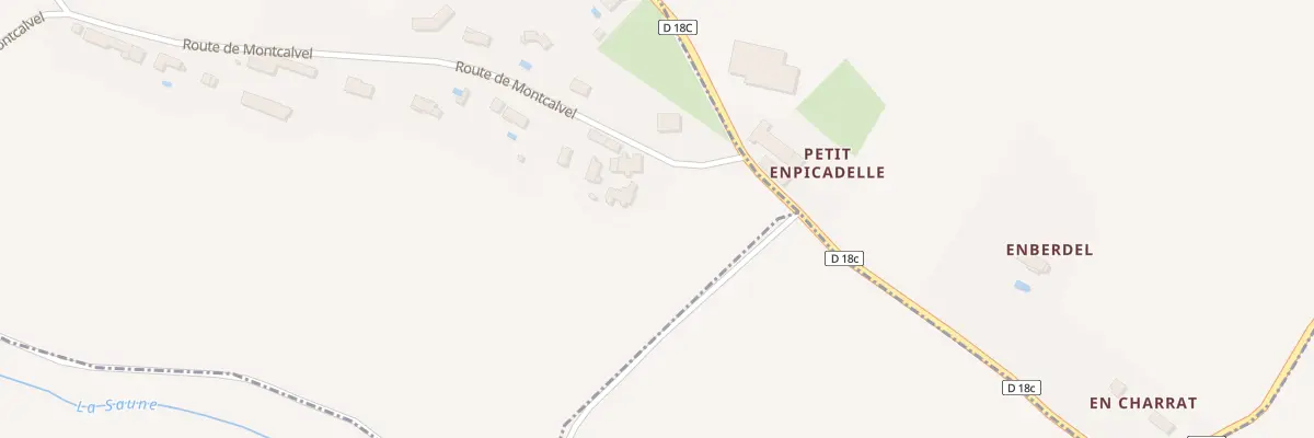 Plan du 20 Rte de Montcalvel à Maurens