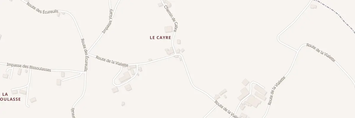 Plan du 252 Rte de la Vialette à Liourdres