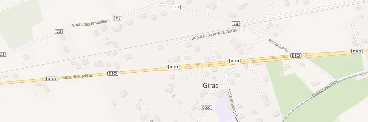 Plan du 5041 Les Quatre Chemins à Girac