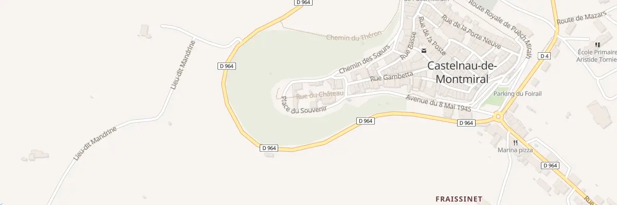 Plan du 1 Rue du Château à Castelnau-de-Montmiral