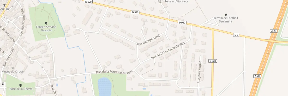 Plan du 24B Rue George Sand à Vatan
