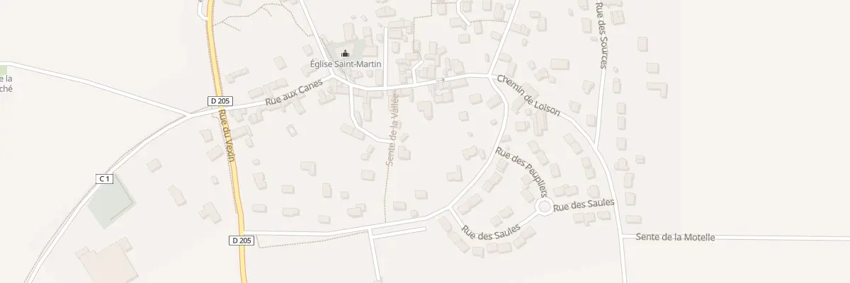 Plan du 30 Rue aux Canes à Lainville-en-Vexin