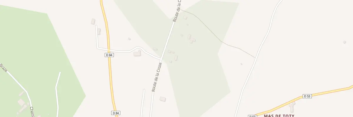 Plan du 320 Rte de la Croze à Promilhanes