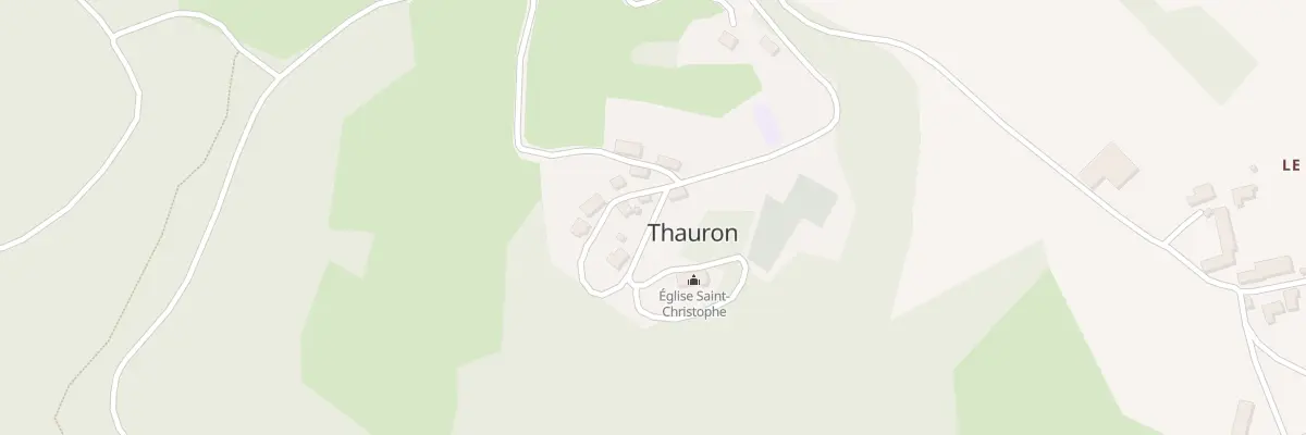 Plan du 5053 Le Bourg à Thauron