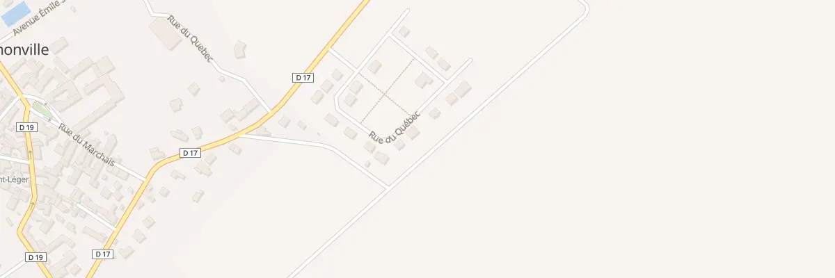 Plan du 20 Rue du Quebec à Denonville