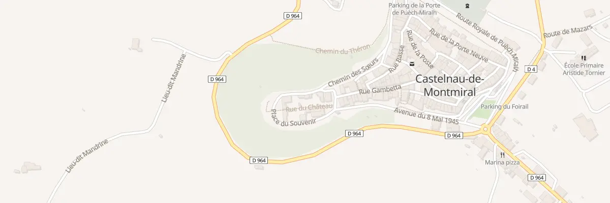 Plan du 4 Rue du Château à Castelnau-de-Montmiral