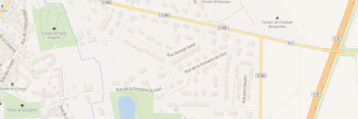 Plan du 26 Rue George Sand à Vatan