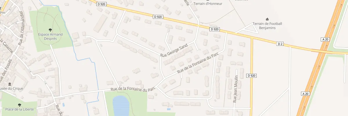 Plan du 26B Rue George Sand à Vatan