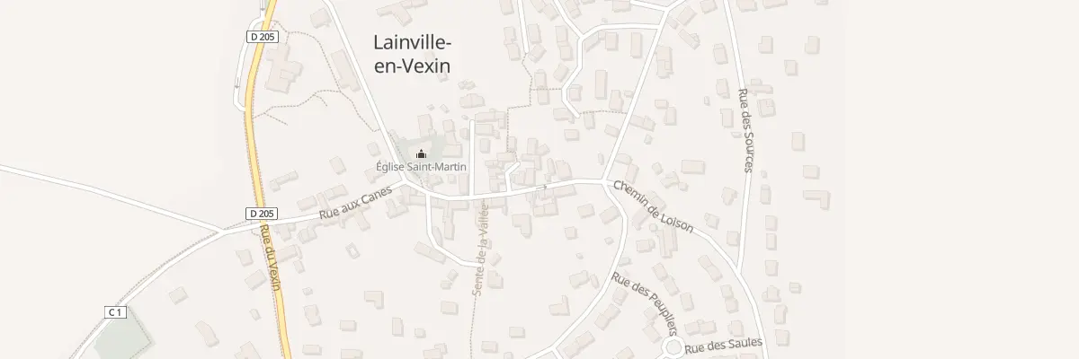 Plan du 13 Rue aux Canes à Lainville-en-Vexin