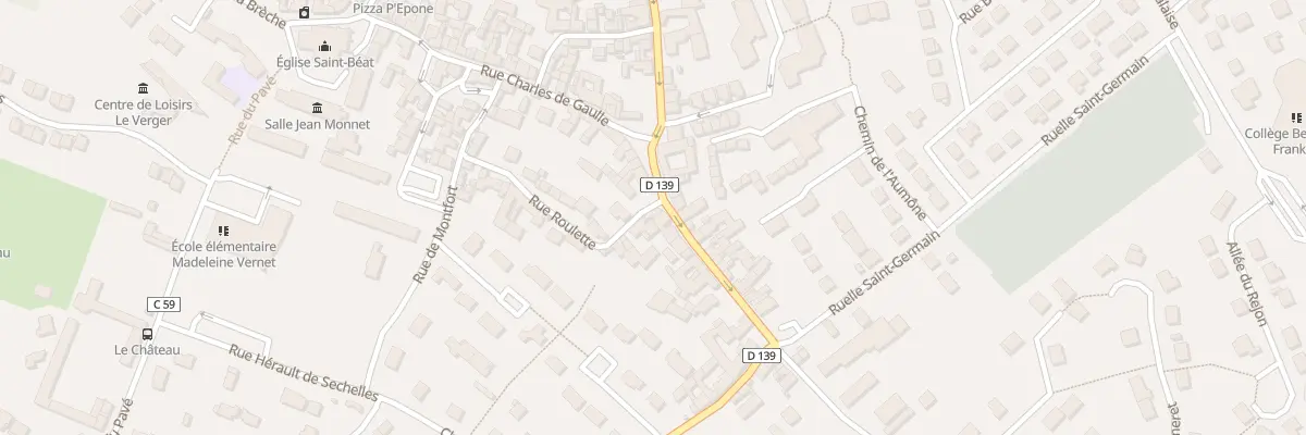 Plan du 12 Rue Saint Martin à Épône