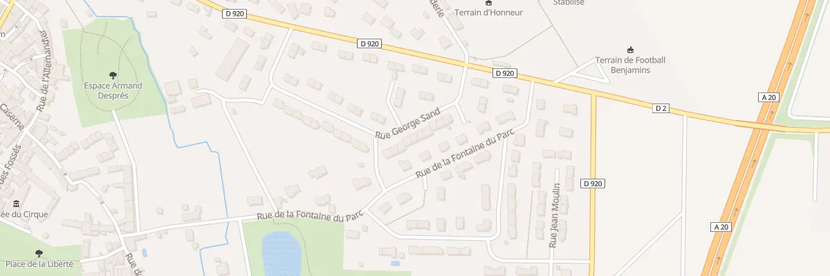 Plan du 28 Rue George Sand à Vatan