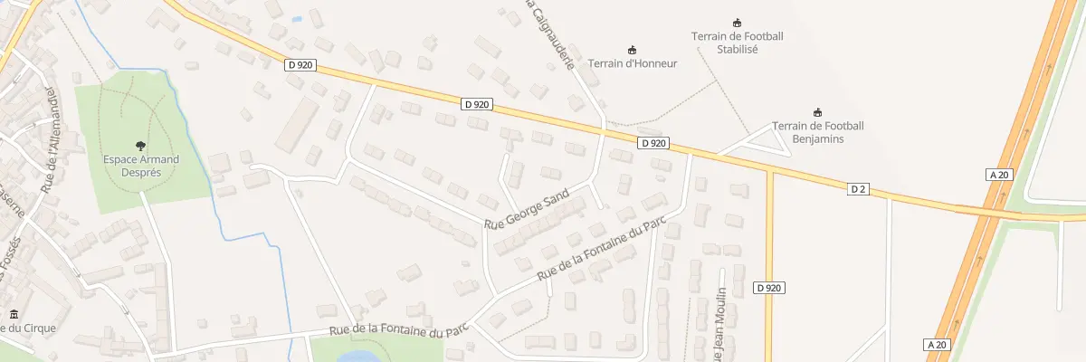 Plan du 21 Rue George Sand à Vatan