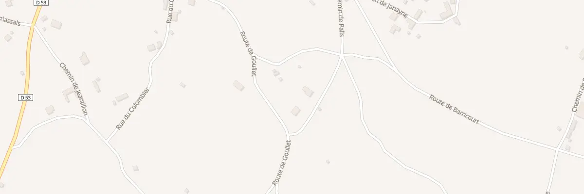 Plan du 5377F Poux de Palis à Promilhanes