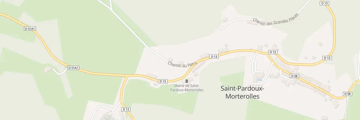 Plan du 2 Che du Petru à Saint-Pardoux-Morterolles