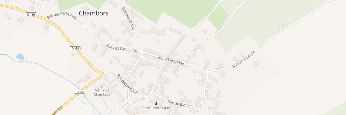 Plan du 1 Rue de la Lande à Chambors