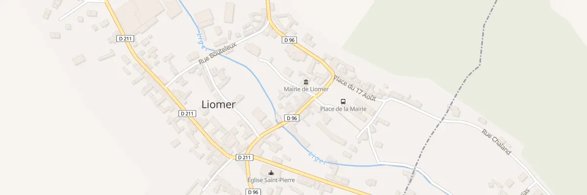 Plan du 10 Rue du Général Leclerc à Liomer