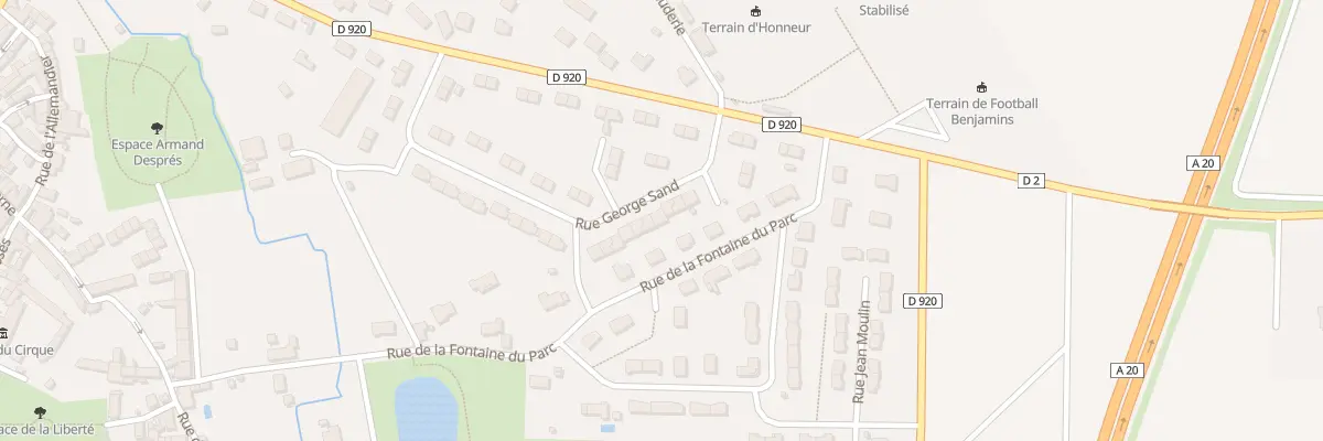 Plan du 30 Rue George Sand à Vatan