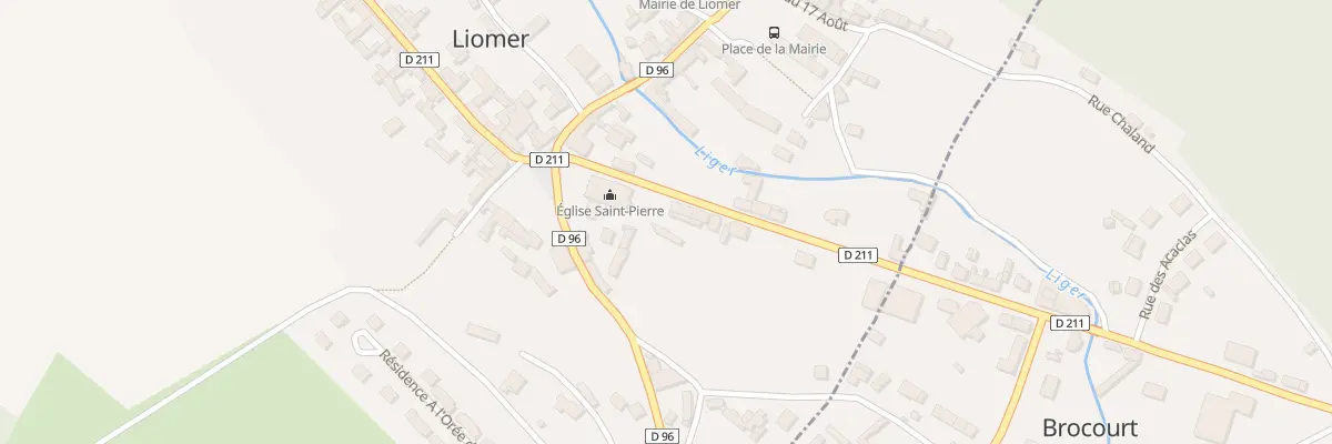 Plan du 2 Rue du Général de Gaulle à Liomer