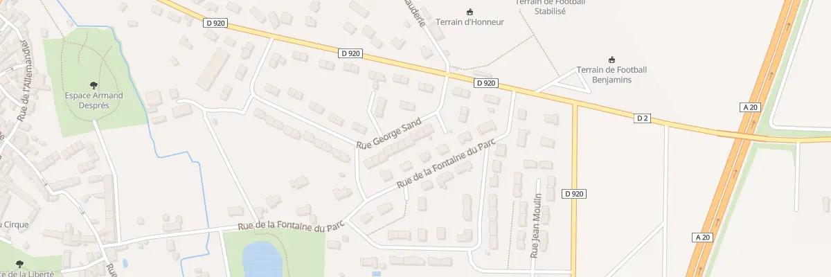 Plan du 30B Rue George Sand à Vatan