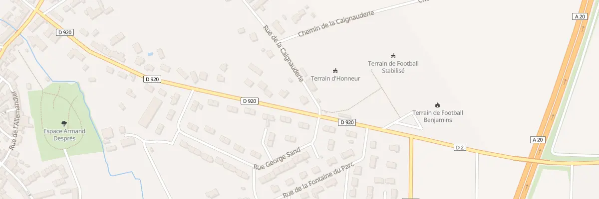Plan du 31 Av du Stade à Vatan