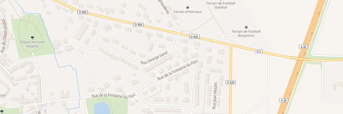 Plan du 32B Rue George Sand à Vatan