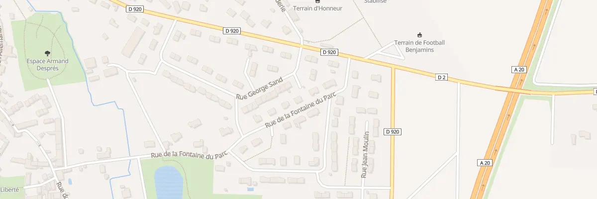 Plan du 23 Rue de la Fontaine du Parc à Vatan