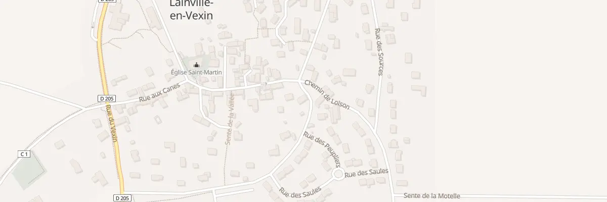 Plan du 2 Che des Menues Terres à Lainville-en-Vexin
