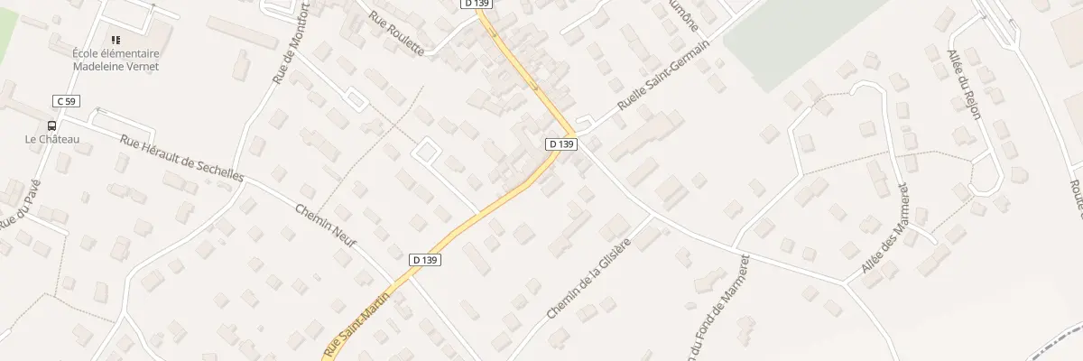 Plan du 33 Rue Saint Martin à Épône