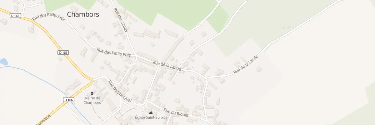 Plan du 2 Rue de Gomerfontaine à Chambors