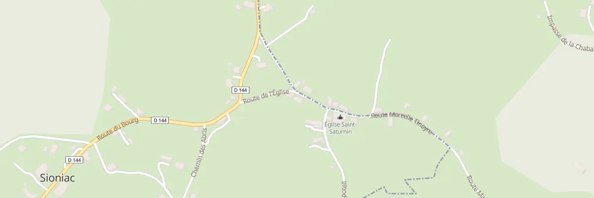 Plan du 5012 Au Bourg à Sioniac