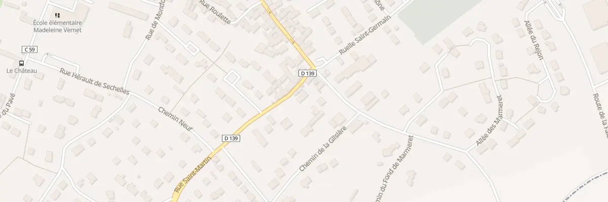 Plan du 33B Rue Saint Martin à Épône