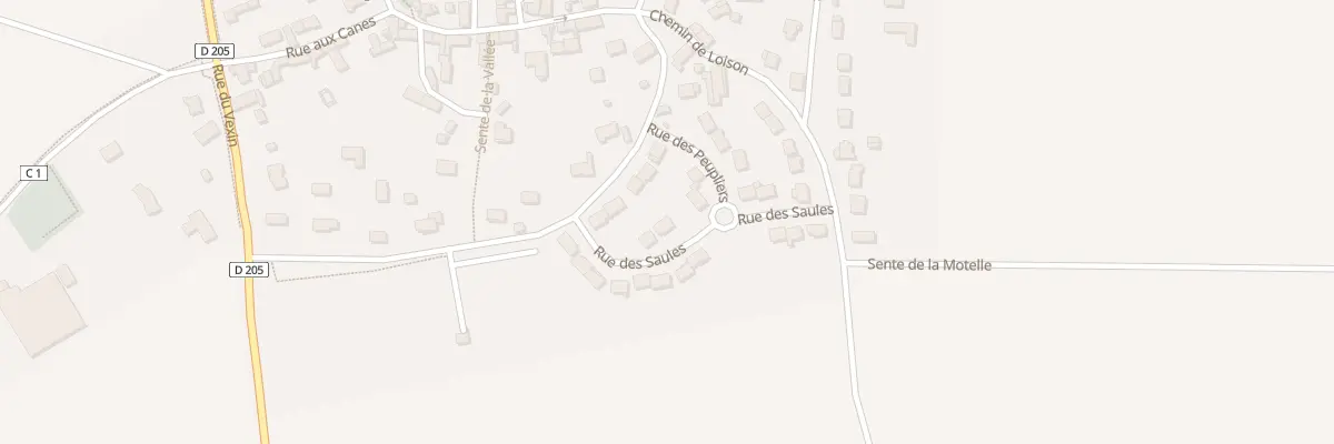 Plan du 5 Rue des Saules à Lainville-en-Vexin