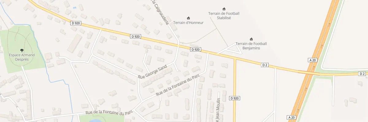 Plan du 36 Rue George Sand à Vatan