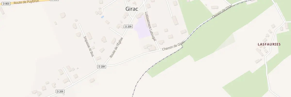 Plan du 5003 A la Croix à Girac