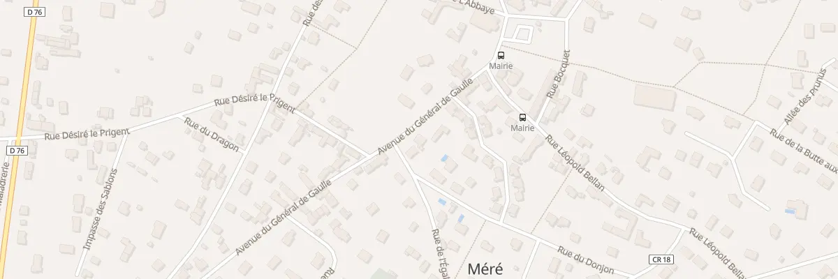 Plan du 9 Rue du General de Gaulle à Méré