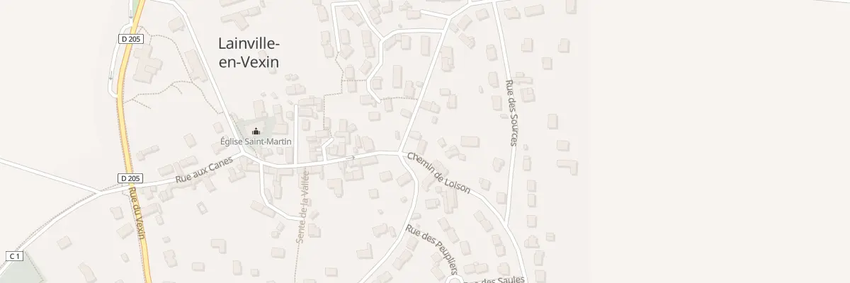Plan du 40 Rue aux Canes à Lainville-en-Vexin