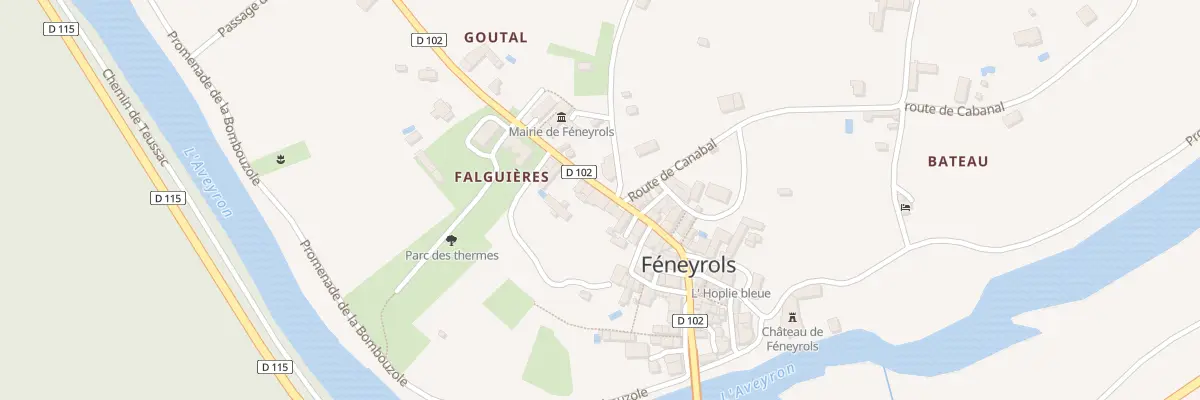 Plan du 5116 Falguieres à Féneyrols