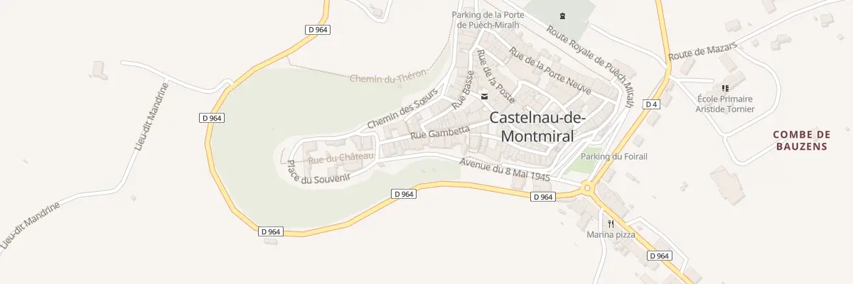 Plan du 16 Rue Gambetta à Castelnau-de-Montmiral