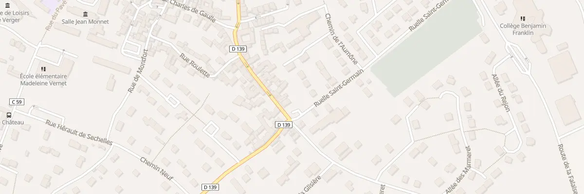 Plan du 23B Rue Saint Martin à Épône
