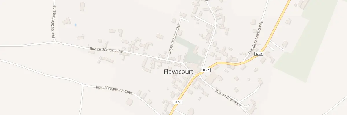 Plan du 4 Rue de Sérifontaine à Flavacourt