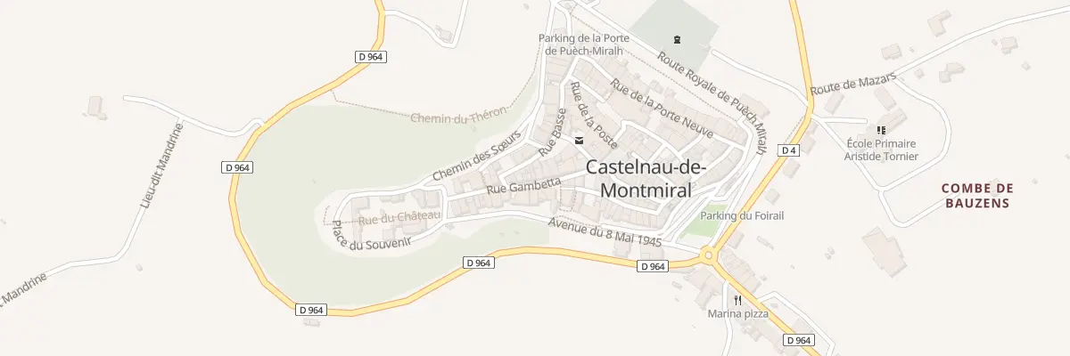 Plan du 17 Rue Gambetta à Castelnau-de-Montmiral