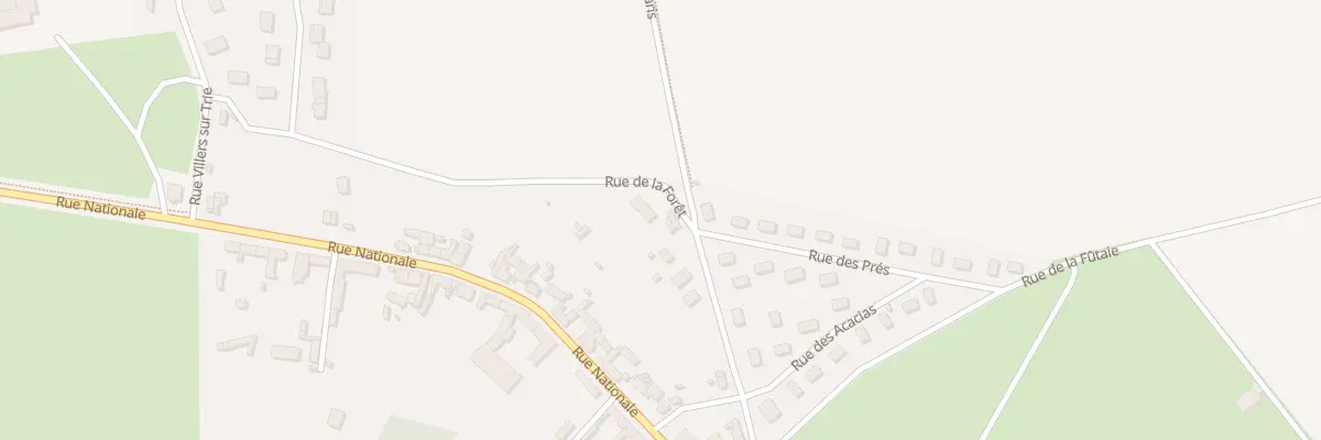 Plan du 7 Rue de la Foret à Trie-Château